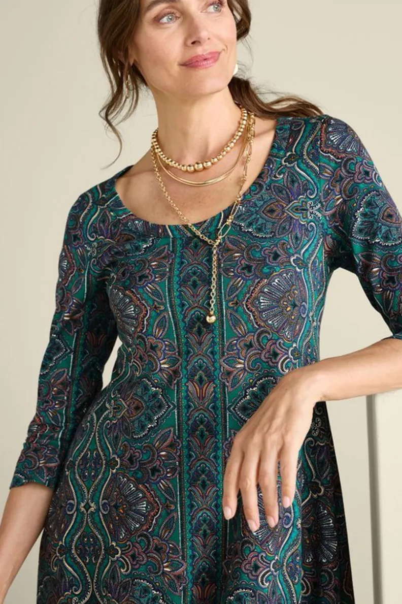 Soft Surroundings Santiago 3/4 Sleeve Dress| Dresses