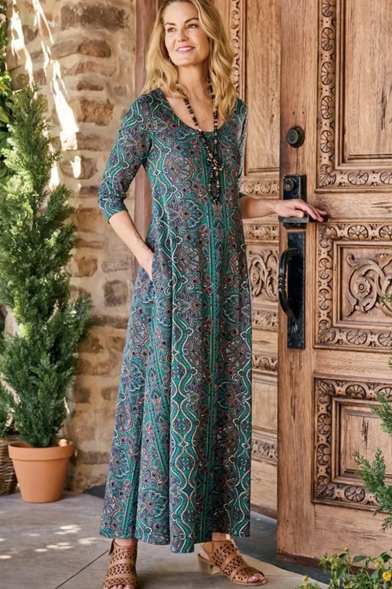 Soft Surroundings Santiago 3/4 Sleeve Dress| Dresses