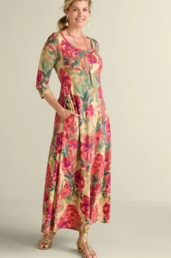 Soft Surroundings Santiago 3/4 Sleeve Dress| Dresses