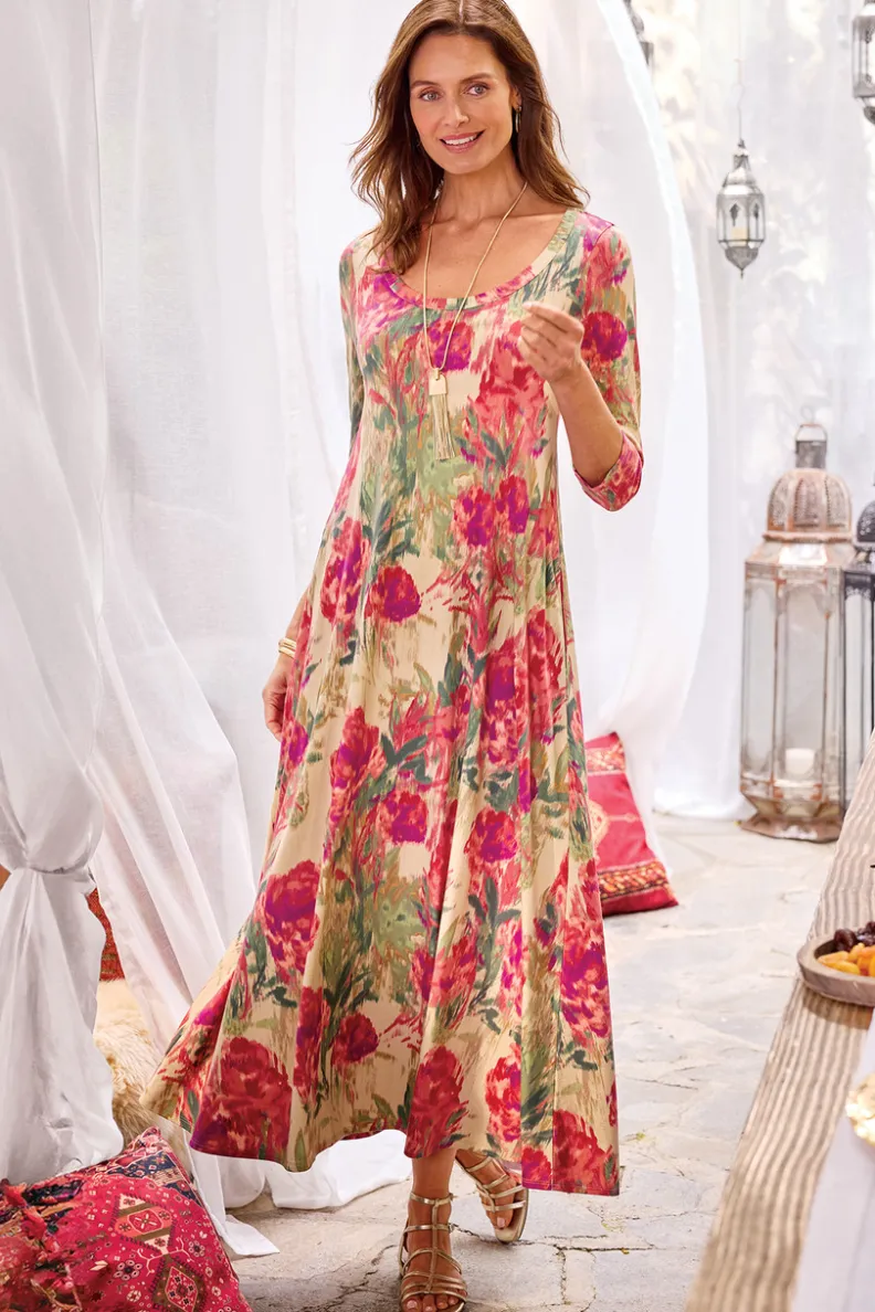 Soft Surroundings Santiago 3/4 Sleeve Dress| Dresses