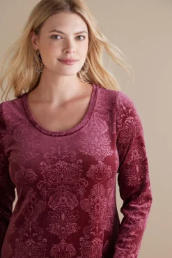 Soft Surroundings Santiago Embossed Velvet Dress| Dresses