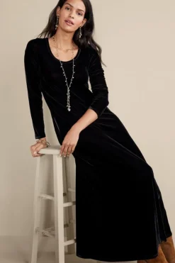Soft Surroundings Santiago Stretch Velvet Dress| Dresses