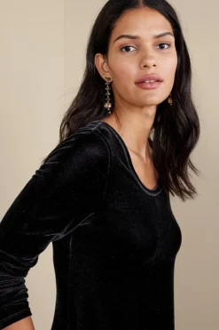 Soft Surroundings Santiago Stretch Velvet Dress| Dresses
