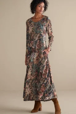 Soft Surroundings Santiago Stretch Velvet Dress| Dresses