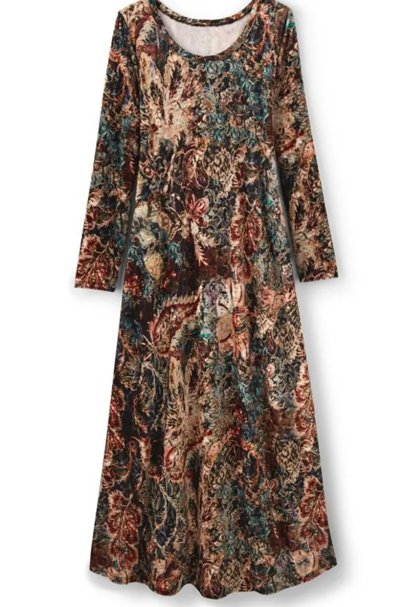 Soft Surroundings Santiago Stretch Velvet Dress| Dresses