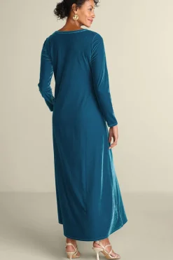 Soft Surroundings Santiago Stretch Velvet Dress| Dresses