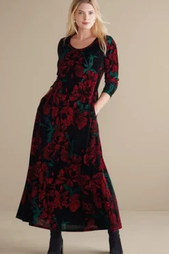 Soft Surroundings Santiago Stretch Velvet Dress| Dresses