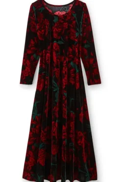 Soft Surroundings Santiago Stretch Velvet Dress| Dresses
