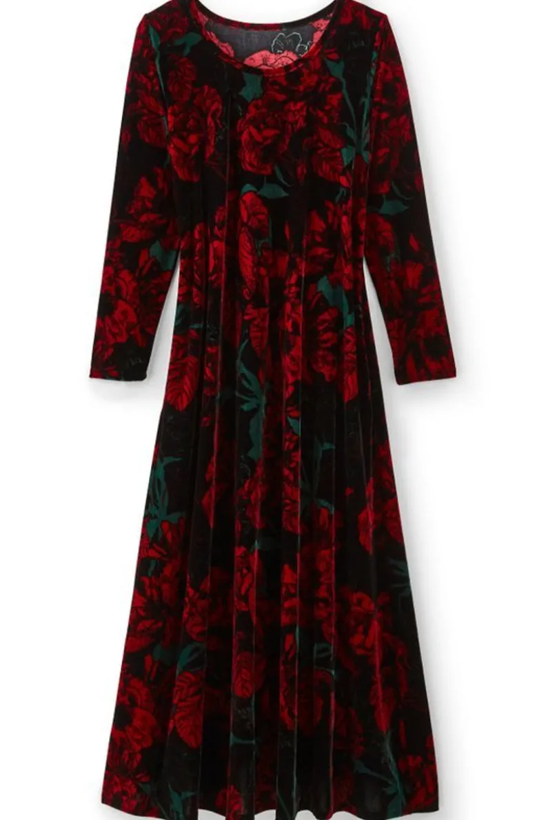 Soft Surroundings Santiago Stretch Velvet Dress| Dresses