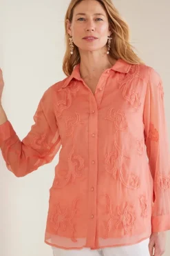 Soft Surroundings Savannah Embellished Tunic| Tops