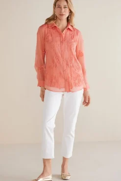 Soft Surroundings Savannah Embellished Tunic| Tops