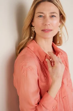 Soft Surroundings Savannah Embellished Tunic| Tops