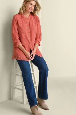Soft Surroundings Serafine Embroidered Tunic| Tops