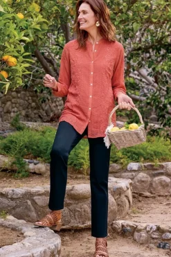 Soft Surroundings Serafine Embroidered Tunic| Tops