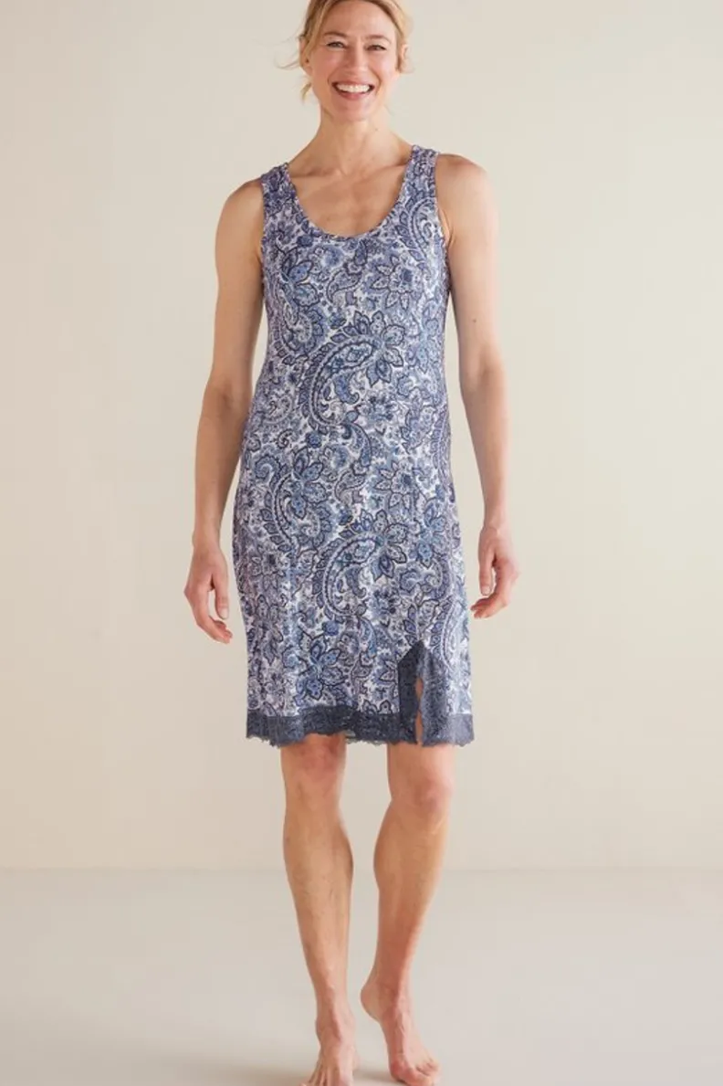 Soft Surroundings Serenity Bamboo Shelf Bra Sleep Dress| Dresses|Sleepwear & Lounge