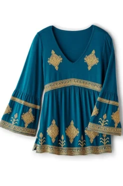 Soft Surroundings Setara 3/4 Sleeve Top| Tops