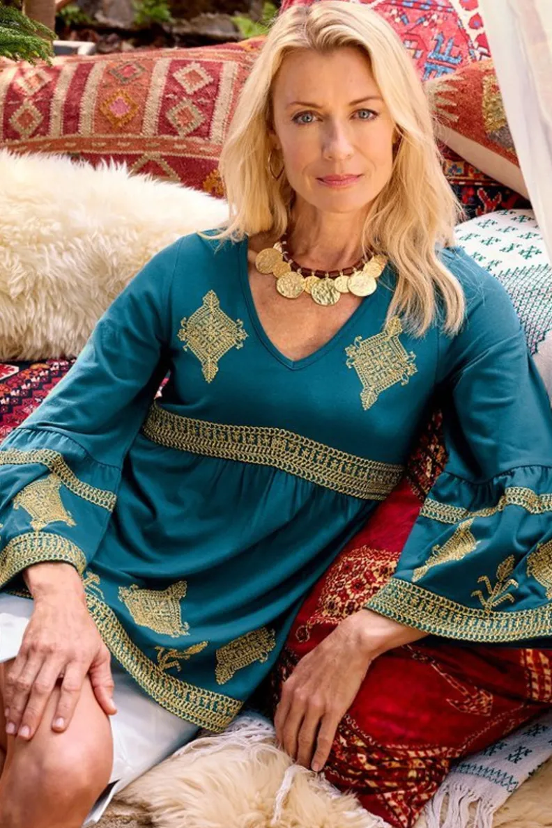 Soft Surroundings Setara 3/4 Sleeve Top| Tops