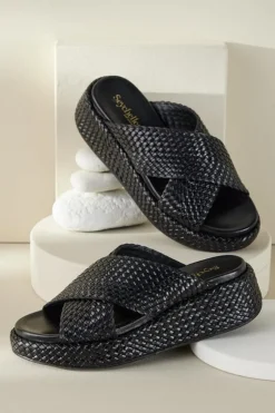 Soft Surroundings Seychelles Key West Platform Slide| Shoes