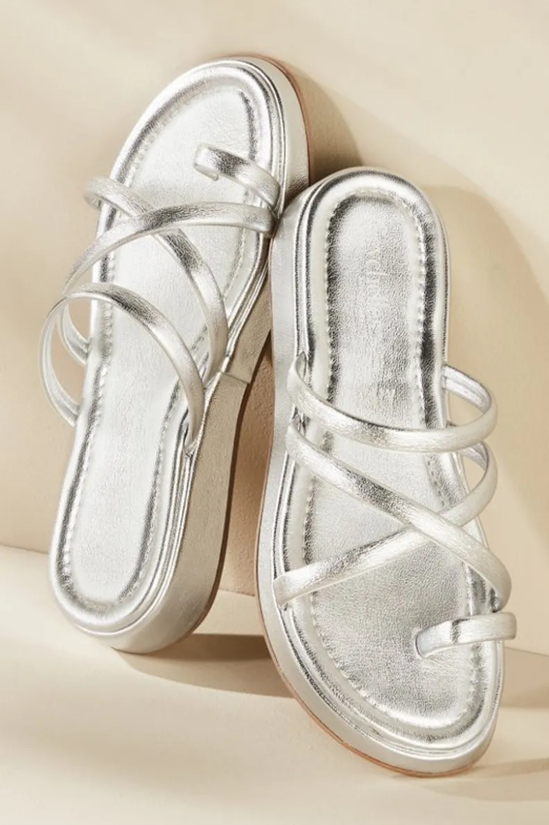 Soft Surroundings Seychelles Rule The World Strappy Slide| Shoes
