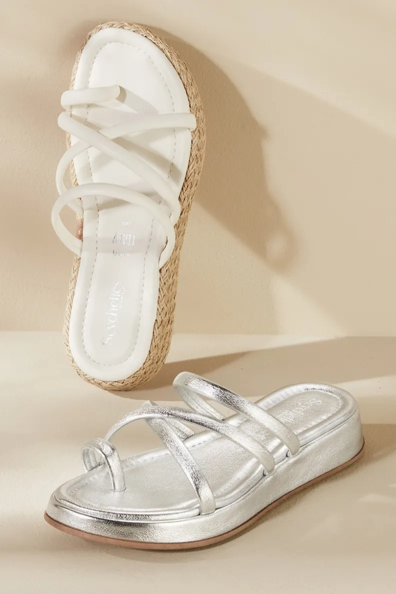 Soft Surroundings Seychelles Rule The World Strappy Slide| Shoes