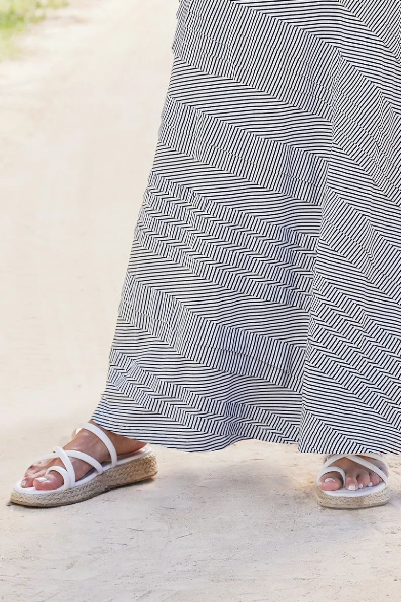 Soft Surroundings Seychelles Rule The World Strappy Slide| Shoes