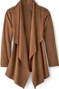 Soft Surroundings Shape Drape Faux Suede Jacket| Toppers|Jackets & Coats