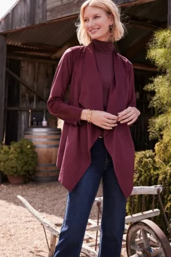Soft Surroundings Shape Drape Faux Suede Jacket| Toppers|Jackets & Coats