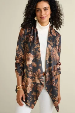 Soft Surroundings Shape Drape Faux Suede Jacket| Toppers|Jackets & Coats