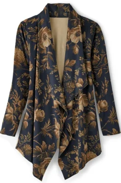 Soft Surroundings Shape Drape Faux Suede Jacket| Toppers|Jackets & Coats