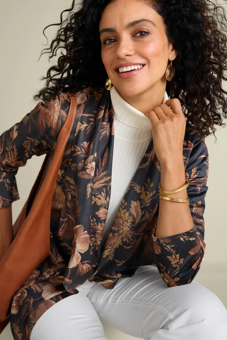 Soft Surroundings Shape Drape Faux Suede Jacket| Toppers|Jackets & Coats