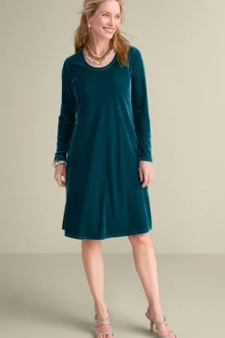 Soft Surroundings Short Santiago Velvet Dress| Dresses