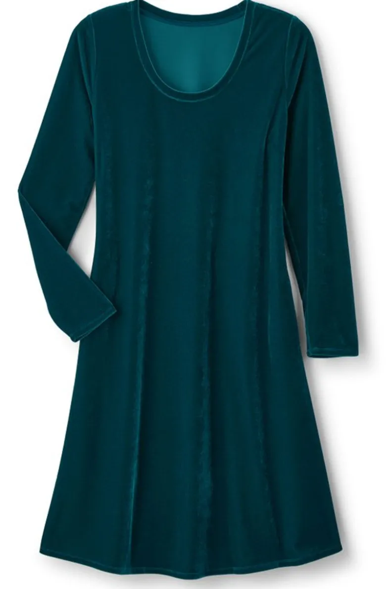 Soft Surroundings Short Santiago Velvet Dress| Dresses
