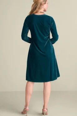 Soft Surroundings Short Santiago Velvet Dress| Dresses
