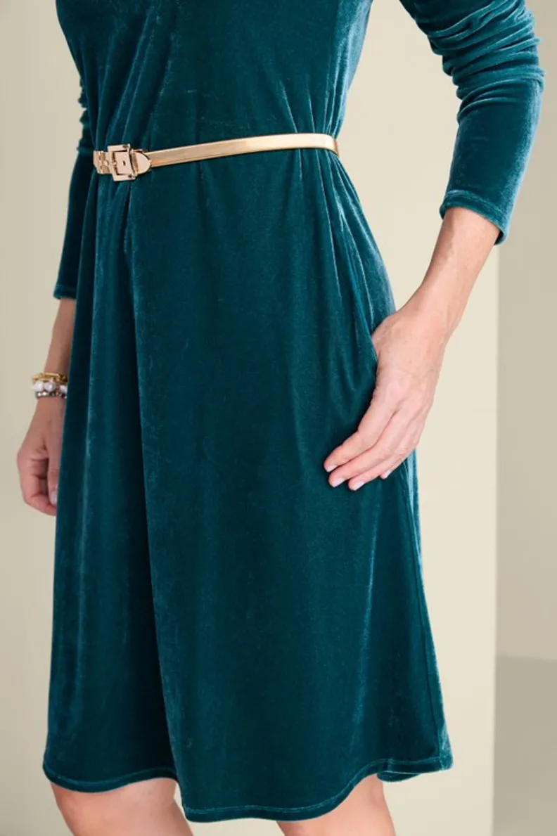 Soft Surroundings Short Santiago Velvet Dress| Dresses