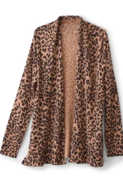 Soft Surroundings Sibyl Cashmere Printed Cardigan| Tops|Sweaters & Cardigans
