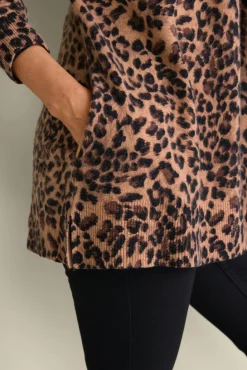 Soft Surroundings Sibyl Cashmere Printed Cardigan| Tops|Sweaters & Cardigans