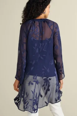 Soft Surroundings Silk Convertible Shirt & Cami| Tops