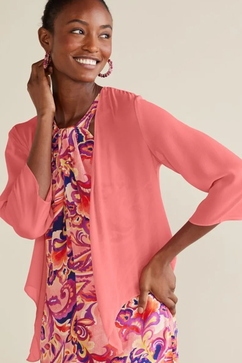 Soft Surroundings Silk Undercover Topper| Toppers|Jackets & Coats