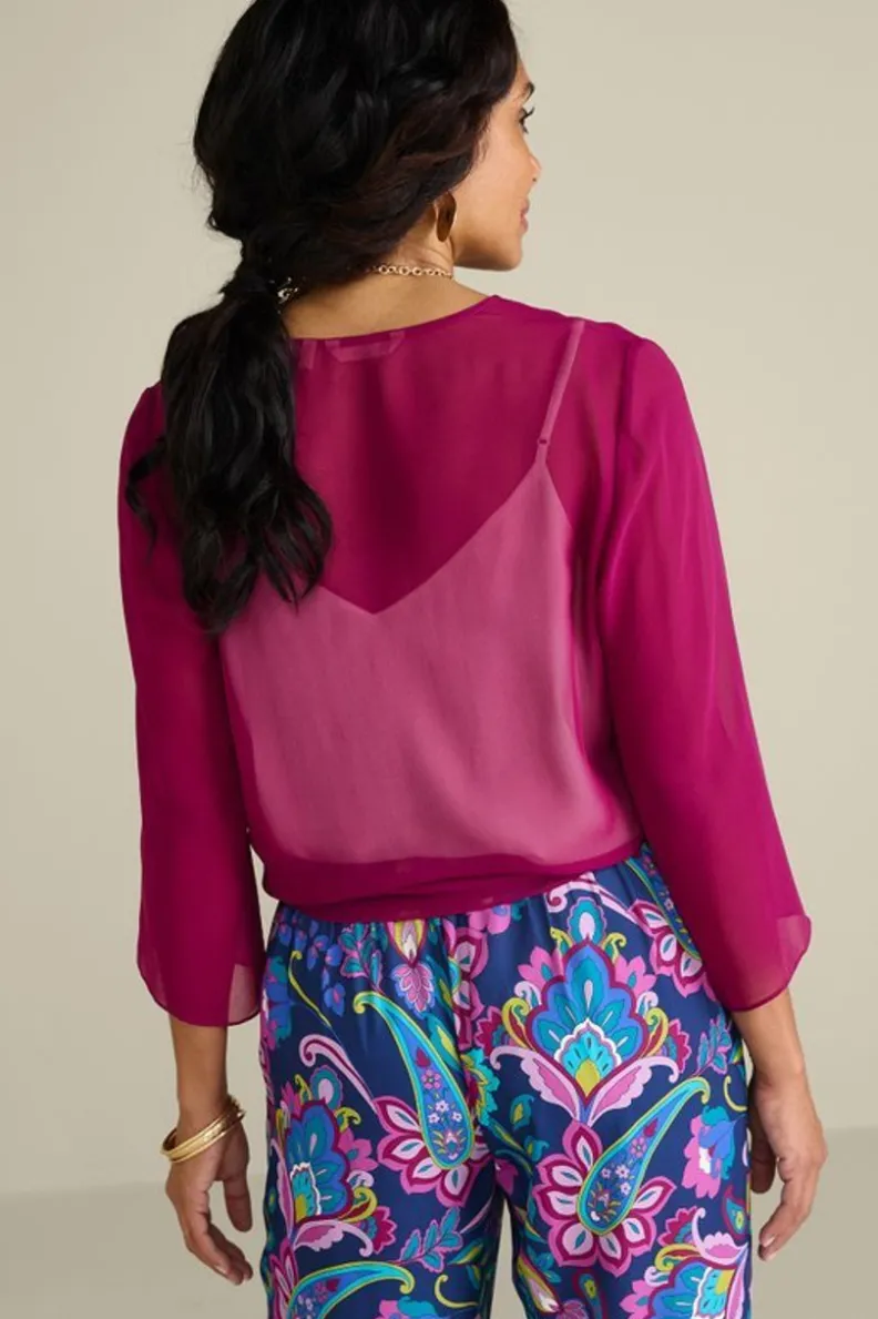 Soft Surroundings Silk Undercover Topper| Toppers|Jackets & Coats