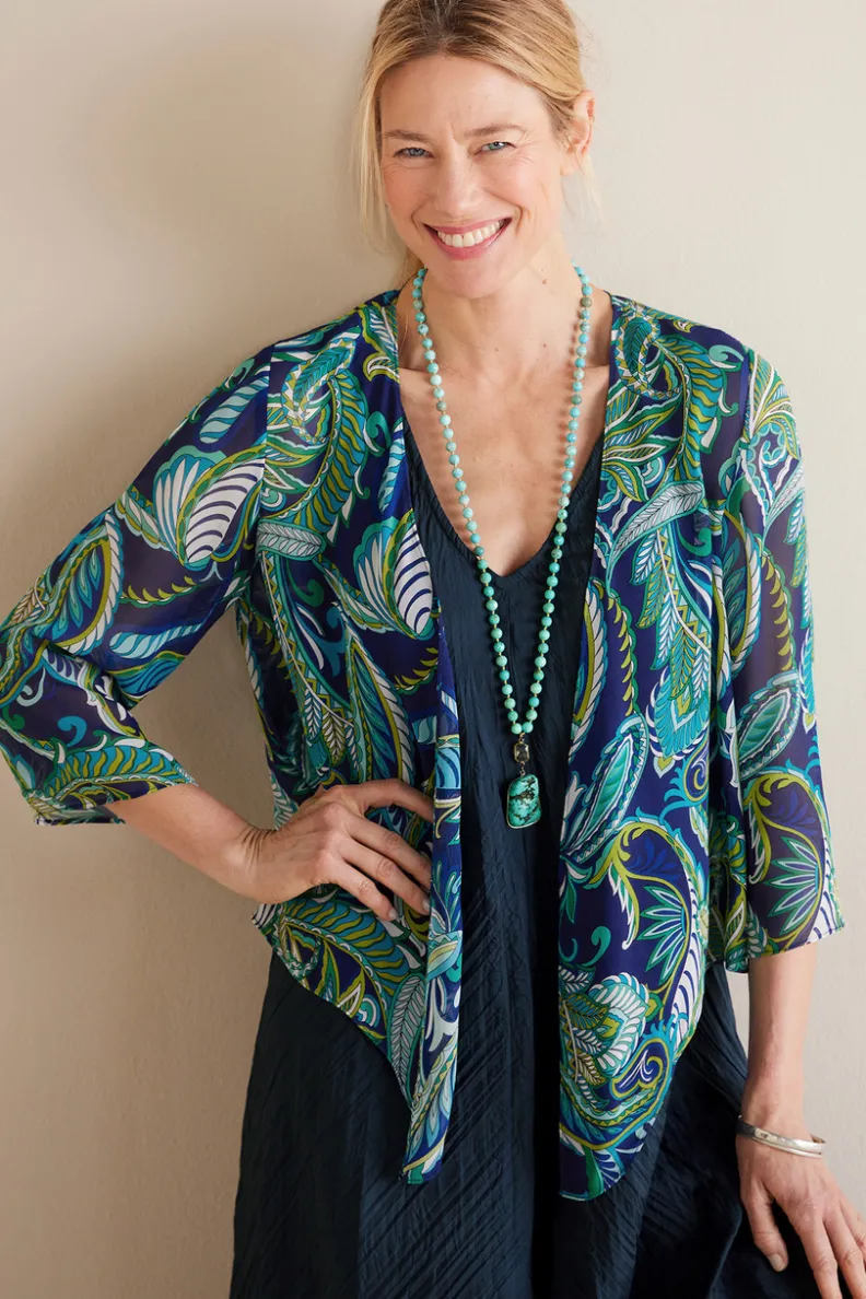 Soft Surroundings Silk Undercover Topper| Toppers|Jackets & Coats