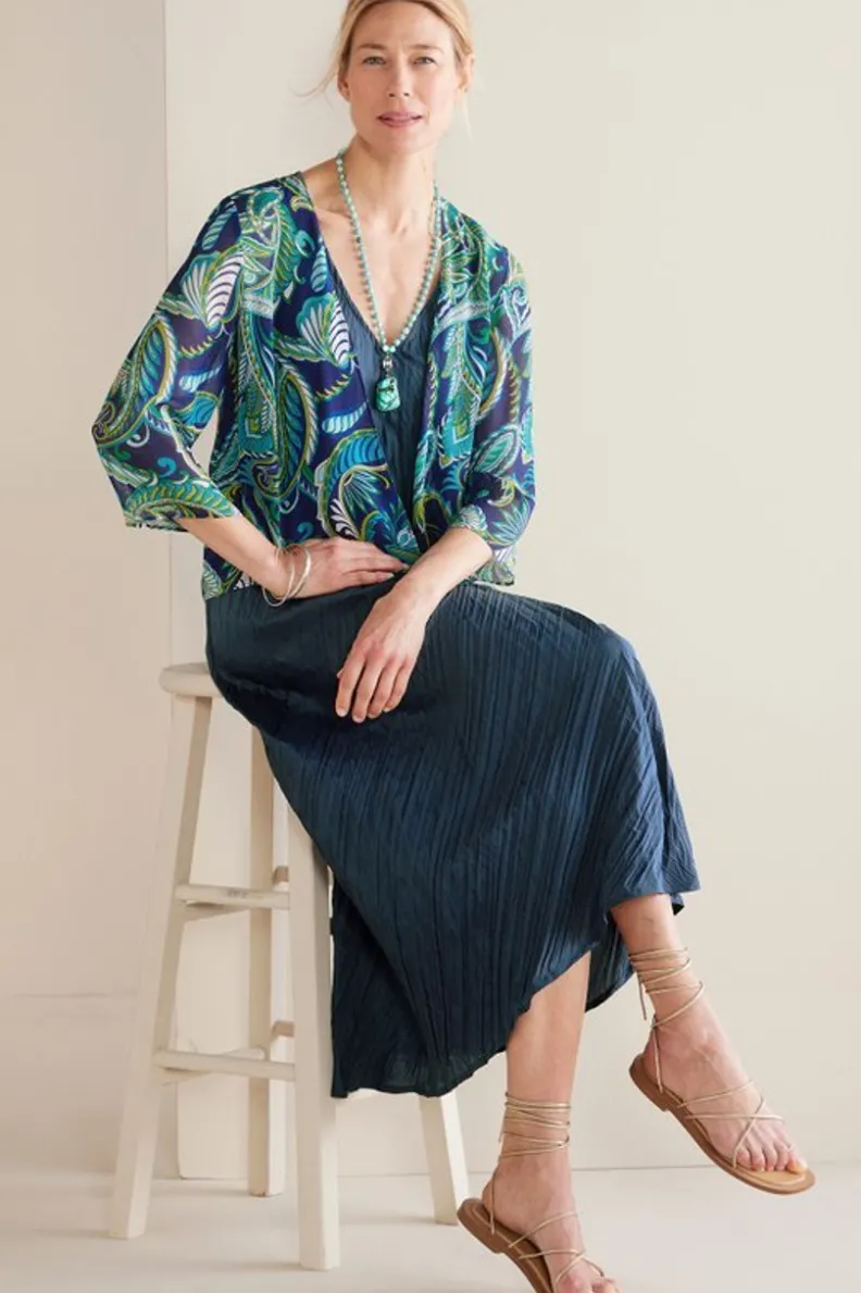 Soft Surroundings Silk Undercover Topper| Toppers|Jackets & Coats