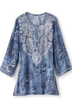 Soft Surroundings Silvia Embroidered Tunic| Tops|Tunics & Leggings