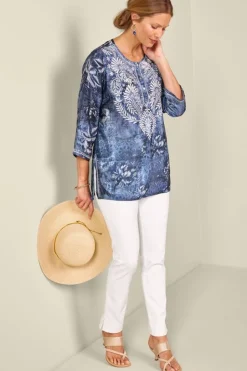 Soft Surroundings Silvia Embroidered Tunic| Tops|Tunics & Leggings