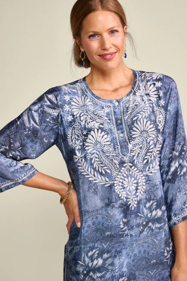 Soft Surroundings Silvia Embroidered Tunic| Tops|Tunics & Leggings