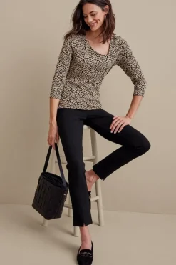 Soft Surroundings Soft Essential Ponte Slim Ankle Pants| Pants