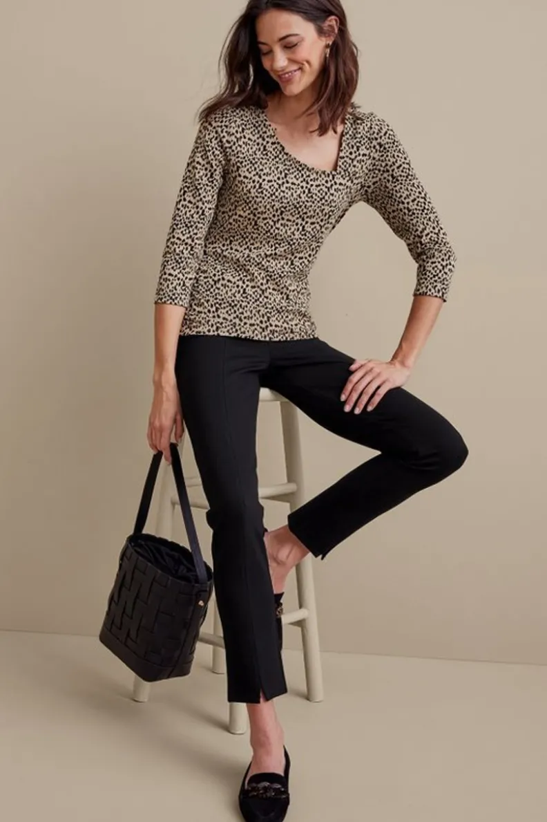 Soft Surroundings Soft Essential Ponte Slim Ankle Pants| Pants