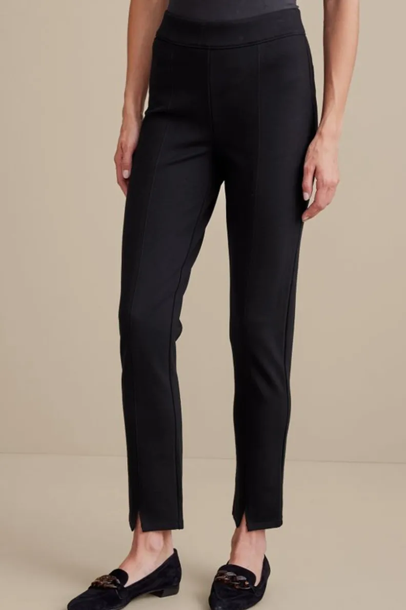 Soft Surroundings Soft Essential Ponte Slim Ankle Pants| Pants