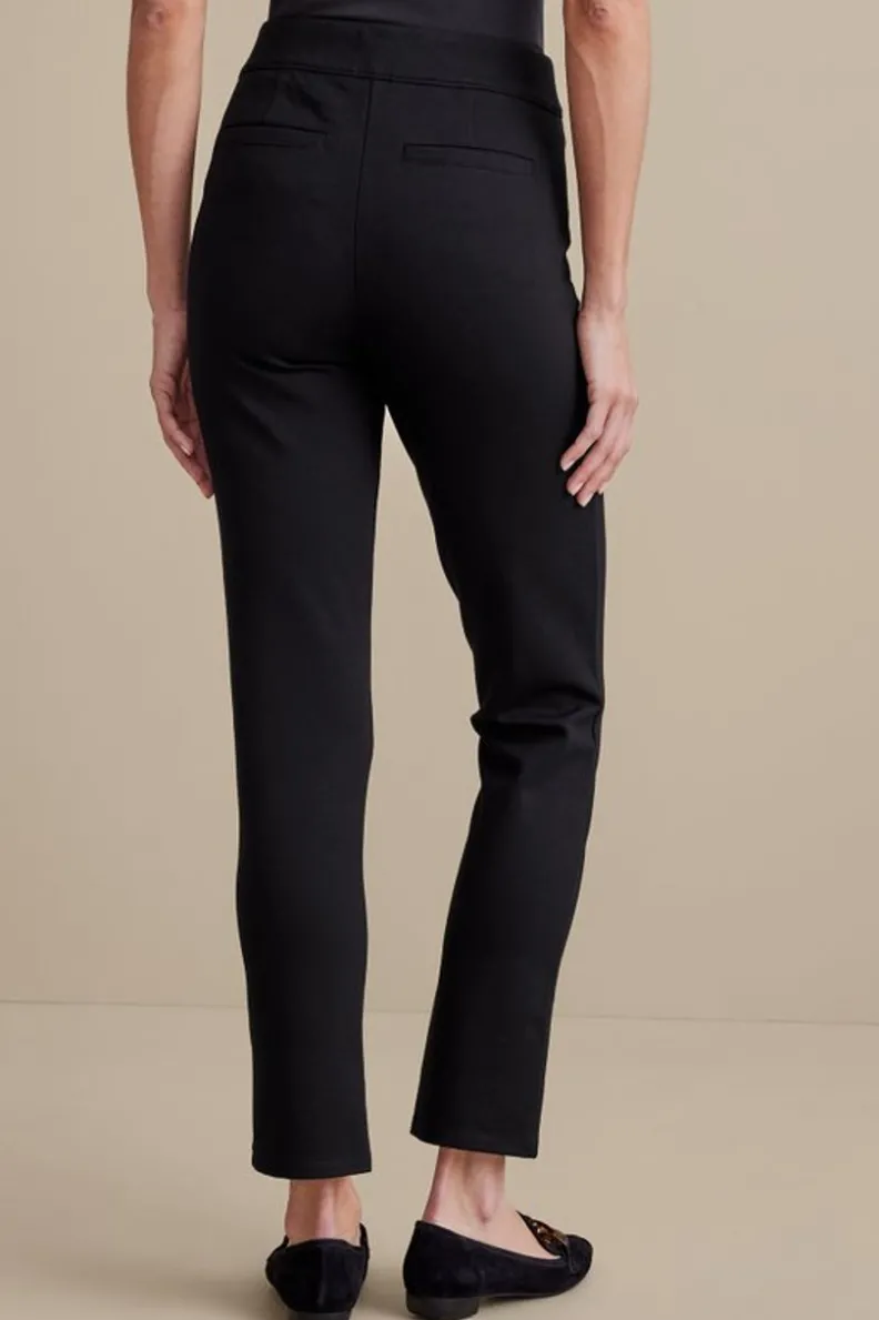 Soft Surroundings Soft Essential Ponte Slim Ankle Pants| Pants