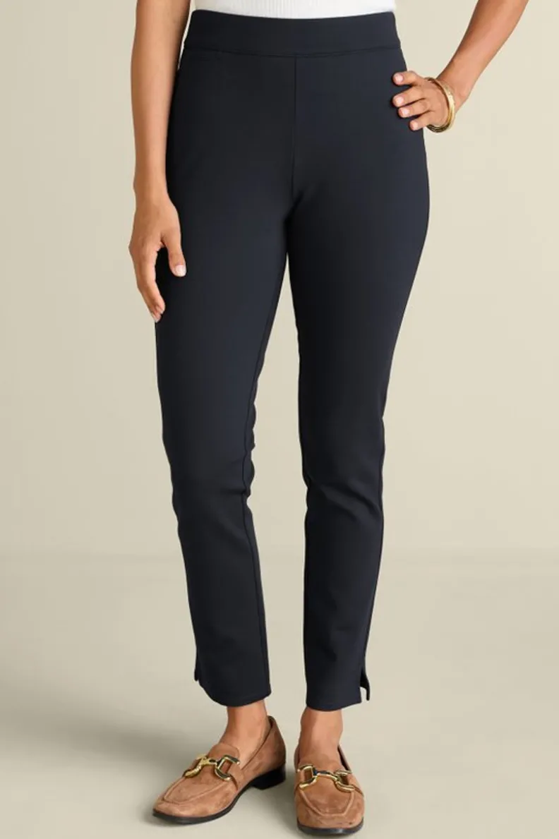 Soft Surroundings Soft Essential Ponte Slim Leg Pants| Pants