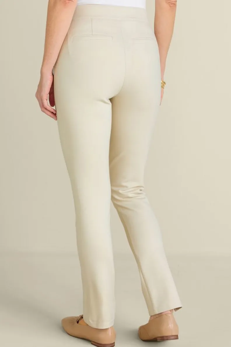 Soft Surroundings Soft Essential Ponte Slim Leg Pants| Pants